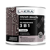 Грунт-эмаль 3 в 1 Лакра Сигнально-синий RAL 5005 1,7кг