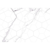 Декор 40х27 Vega grey белый геометрия V9VG3205TG /Global Tile