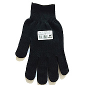 Перчатки трикотажные без ПВХ, 10класс, Эконом LADONI 535Р, черные Перчатки трикотажные без ПВХ, 10класс, Эконом LADONI 535Р, черные