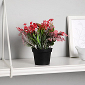 Искусственный цветок в горшке Скабиоза, 7х14 см, микс 9750535 