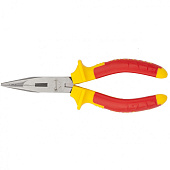 Длинногубцы прямые Insulated, 160мм, хром-ванадий,диэлектр. двухкомпонентные ручки до 1000 В// Matrix Длинногубцы прямые Insulated, 160мм, хром-ванадий,диэлектр. двухкомпонентные ручки до 1000 В// Matrix