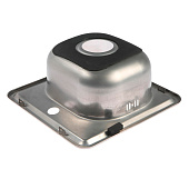 Мойка врезная 38х38х16,5мм 0,6мм с сифоном 3838 АВ Accoona Мойка врезная 38х38х16,5мм 0,6мм с сифоном 3838 АВ Accoona