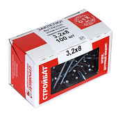 Заклепка вытяжная ал/сталь 3,2х8мм, 100шт, RAL 8017 шоколадно-коричневый Заклепка вытяжная ал/сталь 3,2х8мм, 100шт, RAL 8017 шоколадно-коричневый