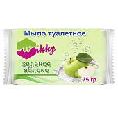 Мыло туалетное WIKKY Зеленое яблоко 75г Мыло туалетное WIKKY Зеленое яблоко 75г