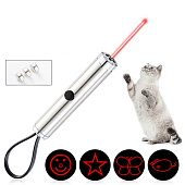  Лазерная указка, 5 видов луча, 3 LR44, красный луч, 6.8 х 1.3 см   9081752 