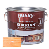 Антисептик HUSKY SIBERIAN полуматовый дуб 2,7л Антисептик HUSKY SIBERIAN полуматовый дуб 2,7л