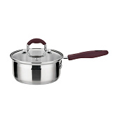Ковш с крышкой 16х7,5 см. 1,5 л. нерж. сталь Тофу / Toffee Es TOFL16BE109