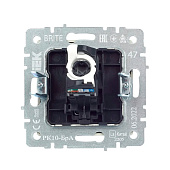 Розетка компьютерная встраиваемая RJ45 UTP cat 5e, цвет сталь, IEK BRITE Розетка компьютерная встраиваемая RJ45 UTP cat 5e, цвет сталь, IEK BRITE