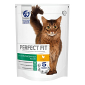 Сухой корм PERFECT FIT для стерилизованных кошек с курицей 650г