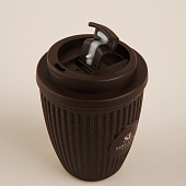 Стакан для кофе с крышкой SL Home, 250 мл, 9,5х9,5х12,5 см, коричневый 9951494 Стакан для кофе с крышкой SL Home, 250 мл, 9,5х9,5х12,5 см, коричневый 9951494