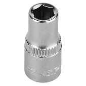 Головка торцовая (1/4") FLANK, 6мм/ЗУБР МАСТЕР Головка торцовая (1/4") FLANK, 6мм/ЗУБР МАСТЕР