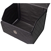Бокс-органайзер в багажник 40х30х30см Экокожа Черный, строчка черная Бокс-органайзер в багажник 40х30х30см Экокожа Черный, строчка черная