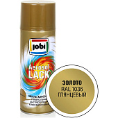  Эмаль аэрозольная алкидная металлик золото RAL 1036 JOBI 520мл 