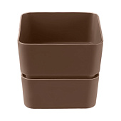 Кашпо для цветов 0,45л "Фиори" Трюфель 365-544 Кашпо для цветов 0,45л "Фиори" Трюфель 365-544