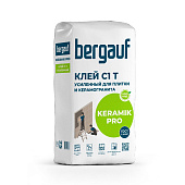  Клей для плитки, керамогранита Keramik Pro C1T 25кг /Bergauf 