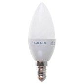 Лампа LED 6.5Вт Е14, свеча, 4500К нейтр. бел. КОСМОС Лампа LED 6.5Вт Е14, свеча, 4500К нейтр. бел. КОСМОС
