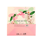  Пакет подарочный ламинированный квадратный, упаковка, «Present for you», 30х30х12 см, 7150759 