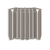  Накладки для плинтуса прямоугольного 80мм "Идеал Дюра" Платиново-серый (набор из 8 эл.) 