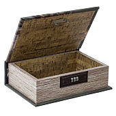  Шкатулка-книга с кодовым замком, L15,5 W6,5 H22 см, 804186 