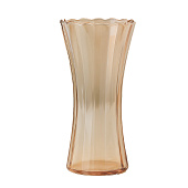  Ваза «Агнес», талия, 19,5х10 см, стекло, коричневая 10697675 