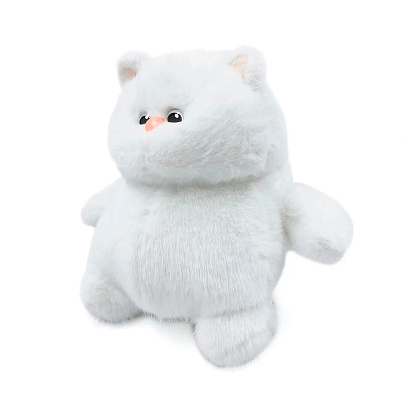  Мягкая игрушка, Котик белый, 25 см 