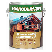 Антисептик СОСНОВЫЙ ДОМ красное дерево 2,7л Антисептик СОСНОВЫЙ ДОМ красное дерево 2,7л