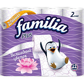  Туалетная бумага Hayat Familia Plus Волшебный цветок 2-х сл. 12 шт. (ф8) 
