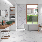  Плитка напольная 41.8х41.8 Marble белый /БерезаКерамика (1,4м2) 
