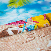 Полотенце 75х150 пляжное Отпуск вафля Полотенце 75х150 пляжное Отпуск вафля