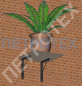 Кронштейн "Русская традиция" 180х240мм черный Кронштейн "Русская традиция" 180х240мм черный