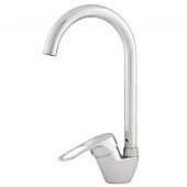  Смеситель для кухни хром латунь с подводкой 40см PC-К 331-06 Rusant 