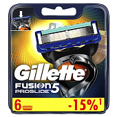 Сменные кассеты для бритья GL FUSION ProGlide 6шт Сменные кассеты для бритья GL FUSION ProGlide 6шт
