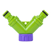 Разветвитель 2- х канальный, регулируемый, со штуцерами// PALISAD , 66426 Разветвитель 2- х канальный, регулируемый, со штуцерами// PALISAD , 66426