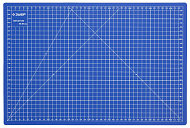 Коврик защитный, для резки, 3мм, двусторонний, цвет синий/ЗУБР Коврик защитный, для резки, 3мм, двусторонний, цвет синий/ЗУБР