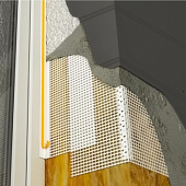  Профиль ПВХ примыкающий оконный с армирующей сеткой 6мм L2.4м /Лига 