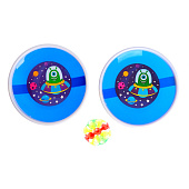 Игра-липучка «Монстрик», 2 тарелки, шарик, микс Игра-липучка «Монстрик», 2 тарелки, шарик, микс