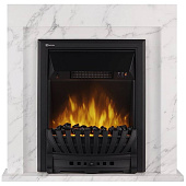 Портал Firelight Simple Classic 16" белый мрамор 82х78х26