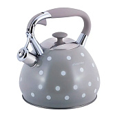 Чайник со свистком кофейный 3л 0695GR