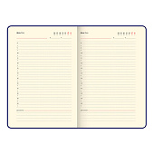  Ежедневник недатированный А5 148x218мм BRAUBERG Optimal, резинка, держатель, 160л, коричневый,118643 