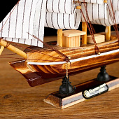  Корабль сувенирный малый Акару, 20х4,5х19 см, 452022 