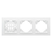 Рамка для розеток и выключателей, 3 поста, цвет белый, EKF Минск Рамка для розеток и выключателей, 3 поста, цвет белый, EKF Минск