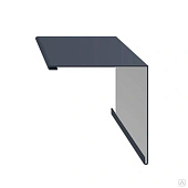 Планка угла наружного 0,4х115х115 L=2м (RAL 7024)серый графитовый Планка угла наружного 0,4х115х115 L=2м (RAL 7024)серый графитовый