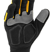  Перчатки универсальные комбинированные, усиленные, с защитными накладками, размер 10, Denzel 
