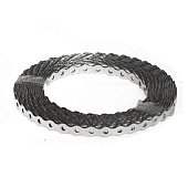 Лента монтажная волнистая 12х0,55мм, цинк, 25м Лента монтажная волнистая 12х0,55мм, цинк, 25м