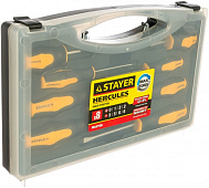 Набор отверток, Cr-V сталь, двухкомп. рукоятка, 8 предм., STAYER "MASTER" HERCULES 25055-H8 Набор отверток, Cr-V сталь, двухкомп. рукоятка, 8 предм., STAYER "MASTER" HERCULES 25055-H8