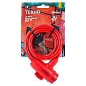  Замок навесной с тросом ВС-Т 10 (1000мм) ТЕХНО КОРАЛЛ АВАНГАРД /10 