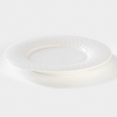 Тарелка фарфоровая десертная Magistro Argos, d=18 см, белый 7462757 Тарелка фарфоровая десертная Magistro Argos, d=18 см, белый 7462757