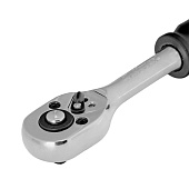 Ключ-трещотка 1/4, 45 зубьев, с быстрым сбросом, CrV, хром.Сибртех Ключ-трещотка 1/4, 45 зубьев, с быстрым сбросом, CrV, хром.Сибртех