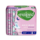 Гигиенические прокладки MOLPED Ночные 7шт. Гигиенические прокладки MOLPED Ночные 7шт.