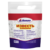 Известь комовая отборная 15 кг Пакет/Диола